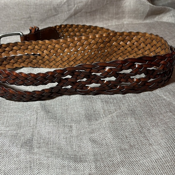 Genuine Leather Double Braided Belt Size XL main image 5
